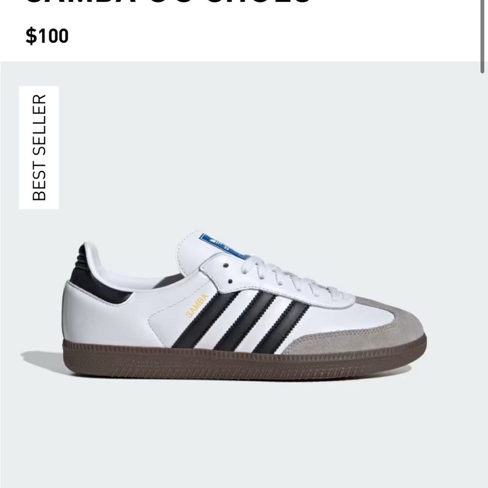 Addidas white sambas